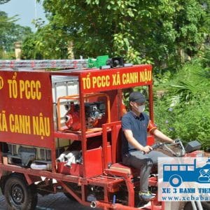 Xe ba bánh cứu hỏa có thế kế nhỏ gọn, di chuyển linh hoạt, luồn lách được vào các ngõ hẹp, hẻm nhỏ, đa dạng dung tích