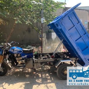 Xe ba bánh Loncin có ben, hỗ trợ bốc dỡ hàng hóa nhanh chóng, ben thủy lực nâng khối lượng lớn