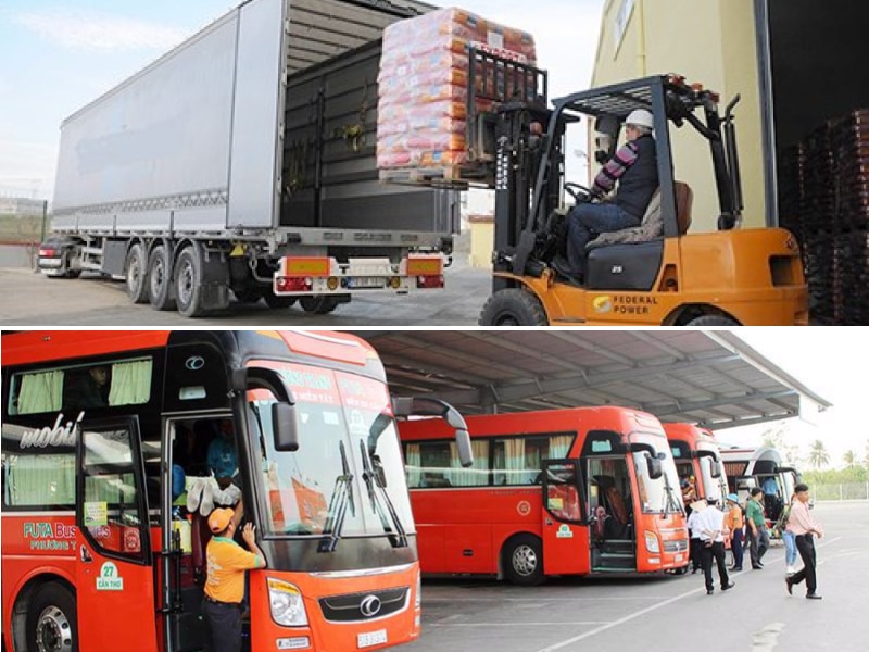 Ngành giao thông vận tải có 2 hình thức vận chuyển theo chức năng là vận chuyển hàng hóa và hành khách