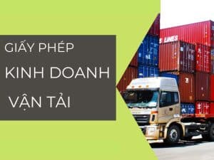 Giấy phép đăng ký kinh doanh vận tải