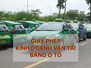 Giấy phép kinh doan vận tải bằng xe ô tô