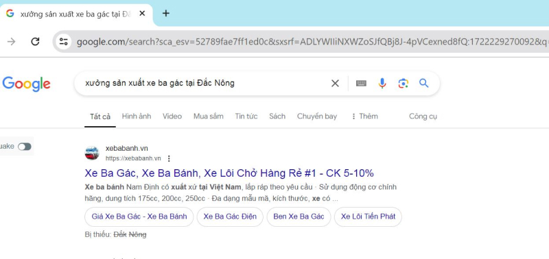 Hướng dẫn tìm kiếm địa chỉ bán xe ba bánh tại Đắc Nông