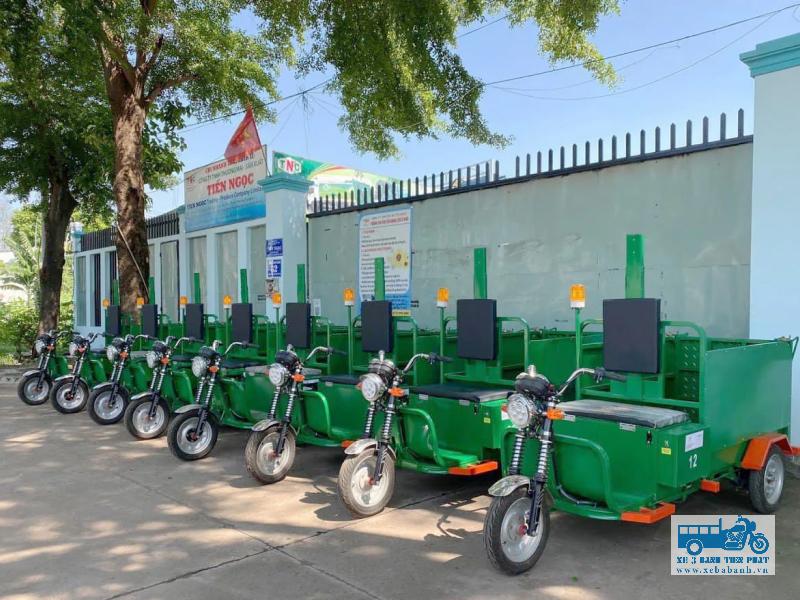 Địa chỉ bán xe ba bánh điện chở rác uy tín, giá cạnh tranh, đa dang mẫu mã - Xưởng xe ba bánh Tiến Phát