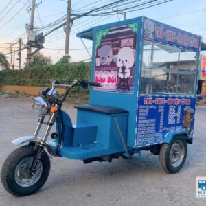 Xe ba bánh điện bán hàng rong mẫu số 3