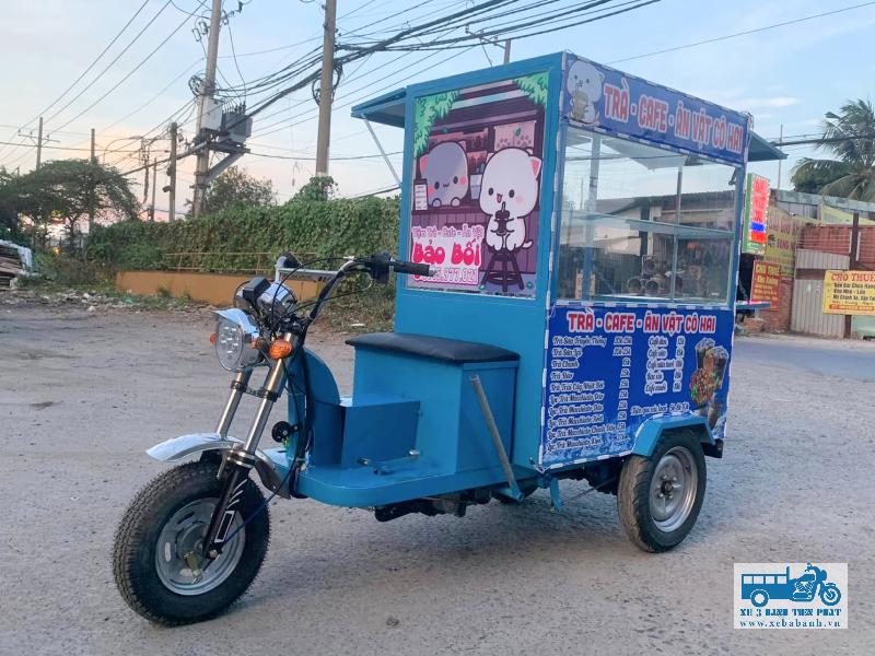 Xe ba bánh điện bán hàng rong mẫu số 3
