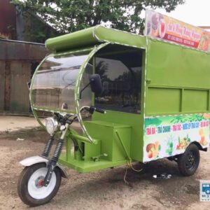 Xe ba bánh điện bán hàng rong mẫu số 4
