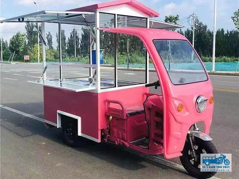 Xe ba bánh điện bán hàng rong mẫu số 6