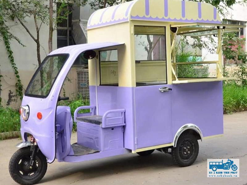 Xe ba bánh điện bán hàng rong mẫu số 7