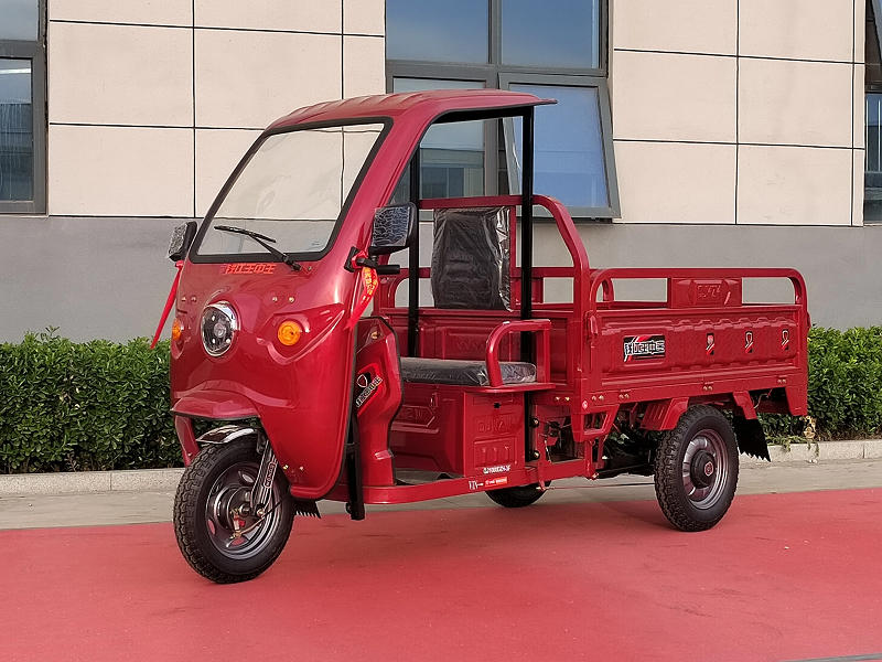 Mẫu xe ba gác điện có mái che phổ biến