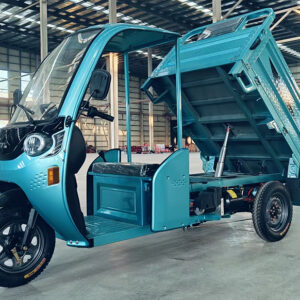 Mẫu xe ba bánh điện có mái che thùng có ben