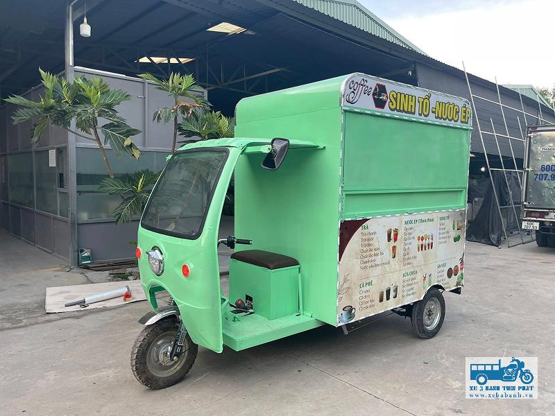 Xe ba bánh điện bán hàng rong tiện lợi, dễ sử dụng, tiết kiệm chi phí nhiên liệu